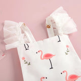 Pink Flamingo Baby Romper | Flamingo 1st Birthday Outfit | Flamingo Summer Birthday
