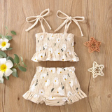 Sunshine Sweetheart: Floral 2-Piece Baby Girl Outfit