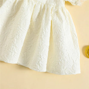 White short sleeve party dress