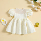 White short sleeve party dress