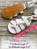 Baby Girl Lace Up Sandals - Baby Gladiator Sandals - White Pink Yellow Gold