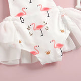 Pink Flamingo Baby Romper | Flamingo 1st Birthday Outfit | Flamingo Summer Birthday