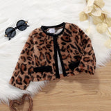 Cheetah 2 Piece Dress & Jacket Set | Girls Cheetah Outfit | Girls Fall Winter Dress