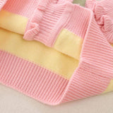 Pastel Rainbow Girl's Cardigan | Beautiful Toddler Pastel Rainbow Sweater